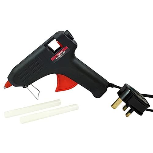 Image of Dekton 40W Mini Glue Gun | Anti-Drip Nozzle | Ideal for Intricate Work | Fast and Easy Trigger Feed Application | Includes 2 Glue Sticks | 40W Power | Perfect for DIY, Crafting, and Repairs