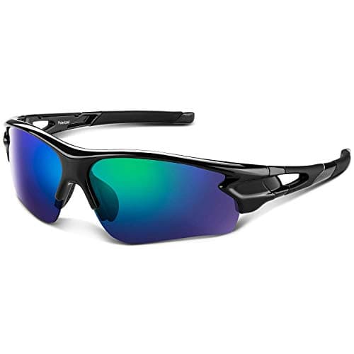 Image of BEACOOL Polarized Sports Sunglasses for Men Women Youth Running Cycling Hiking Baseball Golf Fishing Driving Motorcycle TAC Glasses UV400 Protection,Black Green