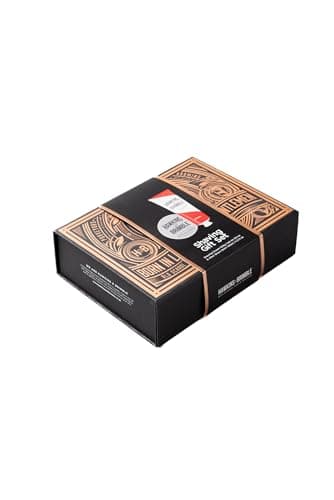 Image of HAWKINS & BRIMBLE SHAVING GIFT SET BOX (SHAVE CREAM, AFTERSHAVE BALM)