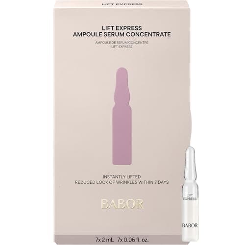 Image of BABOR Lift Express Anti-Aging Serum Ampoules for the Face, for Immediate Anti-Wrinkle Effect, Vegan Formula, 7 x 2 ml Concentrated Ampoules