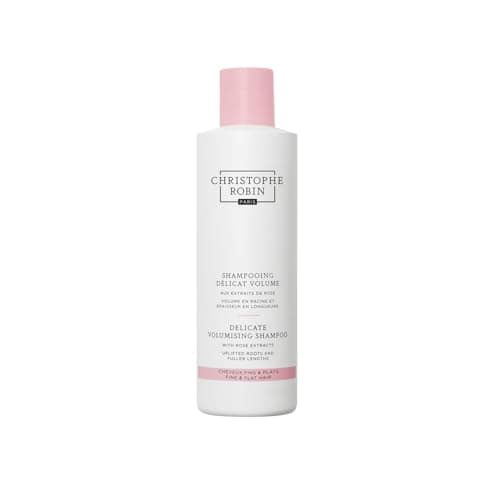 Image of Christophe Robin Delicate Volumising Shampoo with Rose Extracts 250ml – For fine hair, Gently Cleanses, Adds Bounce & Softness Without Weighing Down