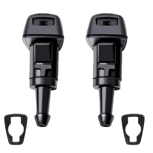 Image of 2 Pack Windscreen Washer Jets Compatible with Hyundai Tucson, Kia Sportage, Hyundai I30, I20, Kia Venga, and Kia Soul - Front Windshield Spray Nozzles