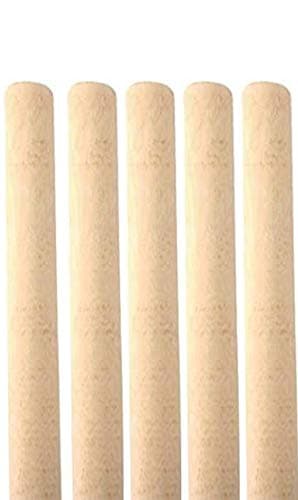 Image of PACK OF 10 WOODEN BROOM HANDLES 4FT X 1 INCH 1/8
