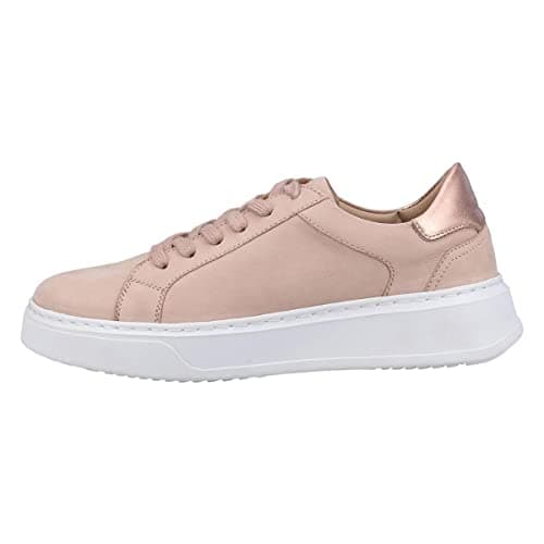 Image of Hush Puppies Women's Camille Lace Cupsole Trainers, Light Pink, 4