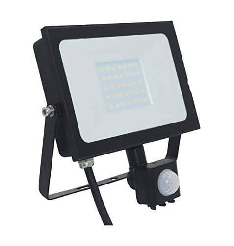 Image of Phoebe LED Floodlight 30W Atlas-Mini PIR Sensor IP65 4000 Cool White Black 2200lm Security Motion Sensor External Outdoor Auto Sensor Weatherproof Light