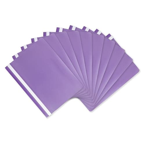 Image of Hamelin A4 Purple Polypropylene Project Folders, Pack of 25 - Durable, Lightweight, and Vibrant