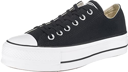 Image of Converse Women's Chuck Taylor All Star Lift Low-Top Sneakers, Black (Black/Garnet/White 001), 9 UK (42.5 EU)
