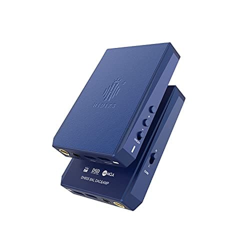 Image of HIDIZS DH80S Portable Balanced DAC & AMP, Supports MQA Audio Technology, DSD64/128 Portable Audio Decoding Amplifier, 4.4mm/3.5mm Port Output for Windows 10/Mac OS/iPad OS/Android/iOS System (Blue)