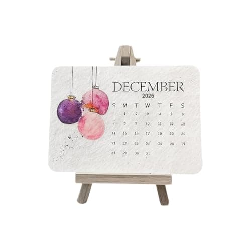 Image of Eco-Friendly Plantable Love Seed Advent Calendar 2026, Plantable Seed Calendar 2026, Recycled Seeds Paper Desk Calendar, 12 Months Of Biodegradables Seeds Paper For Home Decor, Gardening Green Living
