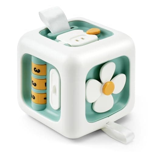 Image of VoMii Baby Toys, Activity Busy Cube Toys, Baby Montessori Toys for 1 Year Old, Sensory Toys for Toddlers, Baby Travel Toys Educational Learning Toys Kids Birthday Gift for 12-24 Months