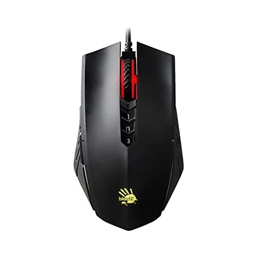 Image of Bloody A70x Optical Gaming Mouse with Light Strike (LK) Switch & Scroll - Fully Programmable and Advance Macros (A70x-MatteBlack)