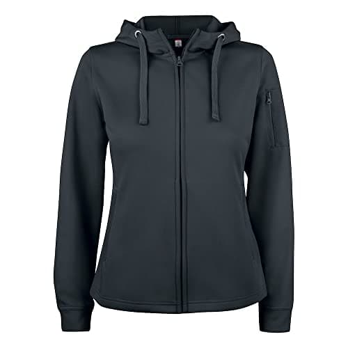 Image of CliQue Womens/Ladies Basic Active Full Zip Hoodie (XXL) (Black)