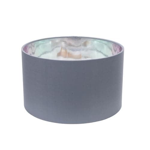 Image of ValueLights | Reni Small Pendant Shade with Grey & Chrome Inner | Shades, Home Décor & Improvement Essential | 250mm Shade Width