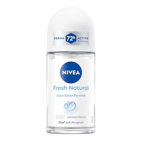 Image of Nivea Fresh Natural Roll-On Deodorant Pack of 3 x 50 ml
