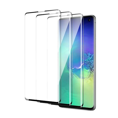Image of QZYWIKA 3D Screen protector for Samsung Galaxy S10, 3 Pack tempered glass 9H hardness, HD screen, Bubble-free Scratch-resistant Impact-resistant