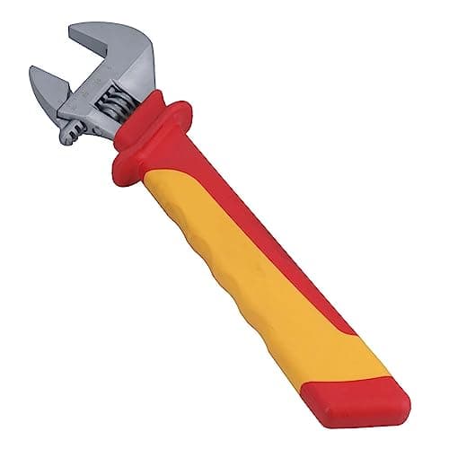 Image of 10in VDE Insulated Adjustable Spanner Wrench 0 – 30mm Soft Grip 1000 V AC