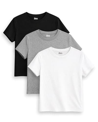 Image of 3-Pack Super Soft Womens T Shirt | Relaxed Regular Fit, 100% Cotton, Midweight T Shirts for Women
