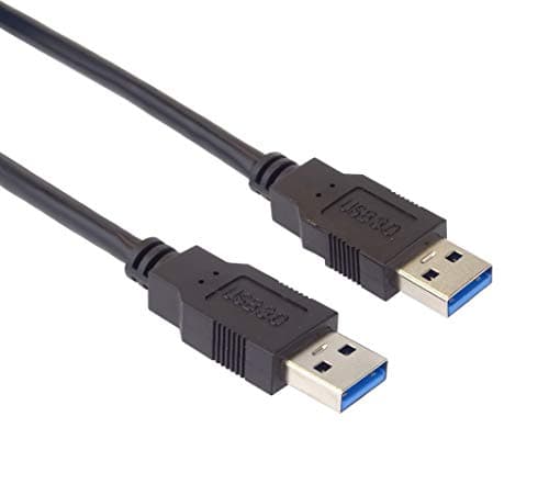 Image of PremiumCord USB 3.0 Connection Cable 2 m, SuperSpeed Data Cable up to 5 Gbit/s, Charging Cable, USB 3.0 Type A Male, 9 Pin, Colour Black, Length 2 m