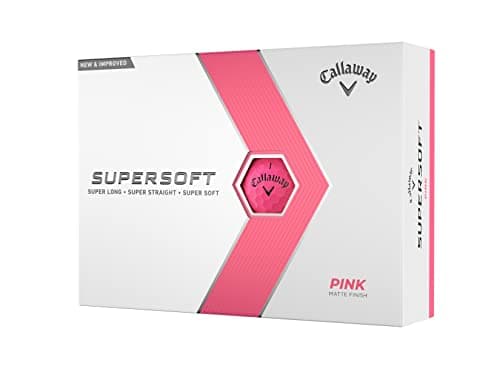 Image of Callaway Golf Supersoft Golf Ball 2023 Pink Hybrid, One Dozen