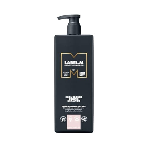 Image of LABEL.M Cool Blonde Toning Shampoo 1000ml – With Recyclable Pump