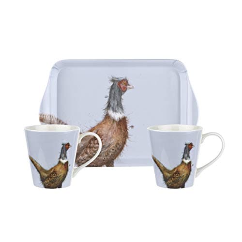 Image of Wrendale Designs Mug & Tray Set Pheasant