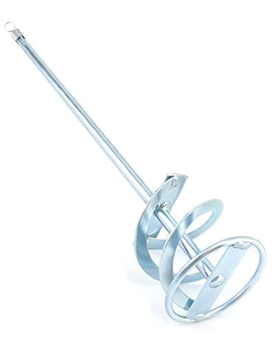 Image of QWORK® Masonry Stirrer, Paint Stirrer, SDS Thread, Paddle Mixer, for Adheives, Paint Whisk, Cement, Concrete, Glue, 80mm X 400mm
