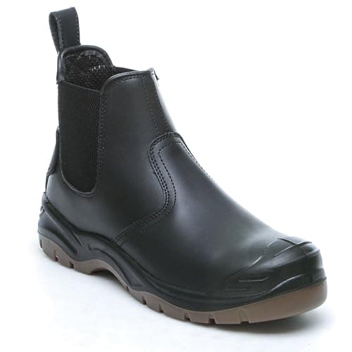 Image of Apache AP714SM Leather Safety Dealer Boot | Size 10 UK | Steel Toe Cap | Midsole Protection | Water Resistant Materials | Comfortable Padded Collar and Insole