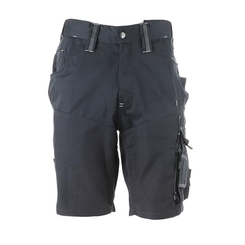 Image of Apache Workwear ATS Multi Pocket Lightweight Work Cargo Shorts with Ripstop (W36) Steel Grey