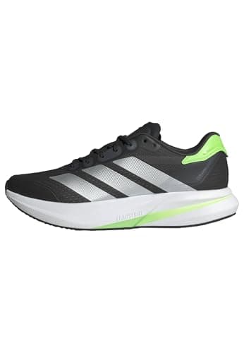 Image of adidas Men's Duramo Speed 2 Running Shoes, Carbon/Matte Silver/Lime Burst, 10 UK