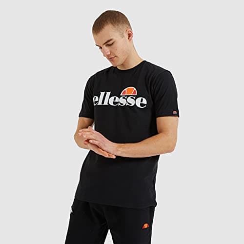 Image of Ellesse Men's Sl Prado Tee T Shirt, Black, L UK