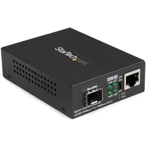 Image of StarTech.com Multimode / Single Mode Fiber Media Converter - Open SFP Slot - 10/100/1000Mbps RJ45 Port - LFP Supported - IEEE 802.1q Tag VLAN - (MCM1110SFP)