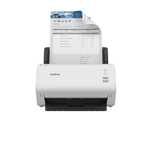 Image of Brother ADS-4100 Desktop Document Scanner |SuperSpeed USB 3.0 | Double-sided | 60 Sheet ADF, UK Plug