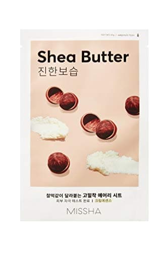 Image of MISSHA - Airy Fit Facial Mask with Shea Butter | Deep Hydration | Soft and Rejuvenated Skin | Restores Elasticity, Transparent, 1 unit