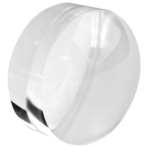 Image of Losueeun 2 Magnification Dome - Portable Paperweight 8x Magnifying Glass Clear Reading Aid Magnifying Dome Easy to Glide for Reading Books, Maps, Newspapers and Magazines