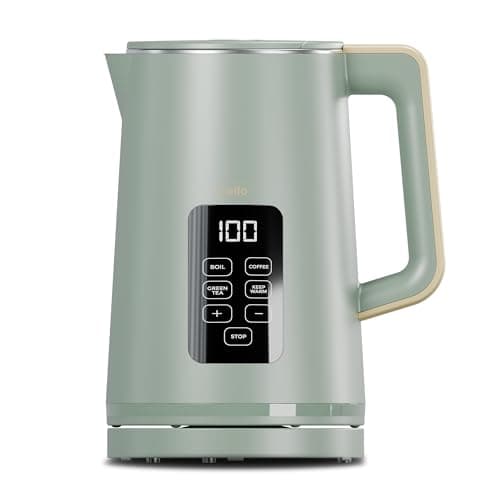 Image of 1.7L Green 3000W Rapid Boil Digital Kettle with Temperature Control, Cordless Design Variable Temperature, Quiet & Fast Boil Kettle, BPA-Free Electric Kettle with Filter, LED Display & Auto Shut-Off