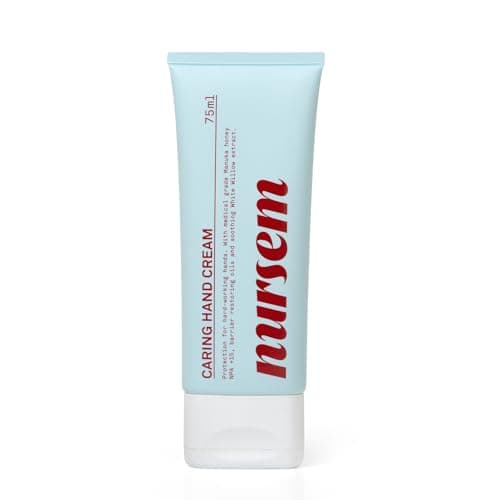 Image of Nursem Caring Hand Cream - 75ml, Fast-Absorbing Moisturising Hand Cream for Dry, Sore, Sensitive or Over-Washed Hands, Soothes, Protects & Nourishes, Travel Size, Dermatologically Tested, Bergamot