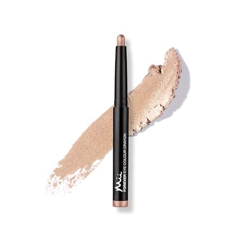 Image of Mii Cosmetics Forever Eye Colour Crayon | Long-Lasting Cream Eyeshadow Stick | Highly Pigmented & Crease-Resistant | Multipurpose to Shape, Define, & Line Eyes | Metallic Golden Champagne | Sorbet