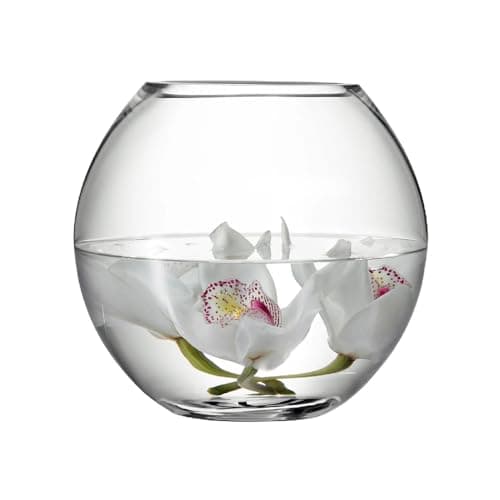 Image of LSA International Flower Round Bouquet Vase H22cm Clear| 1 Unit | Mouthblown & Handmade Glass | FW05