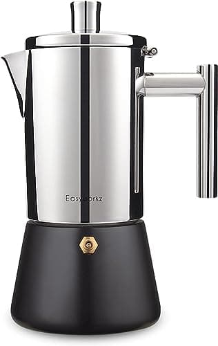 Image of Easyworkz Diego Stovetop Espresso Maker Stainless Steel Italian Coffee Machine Maker 12cup 520ml Induction Moka Pot
