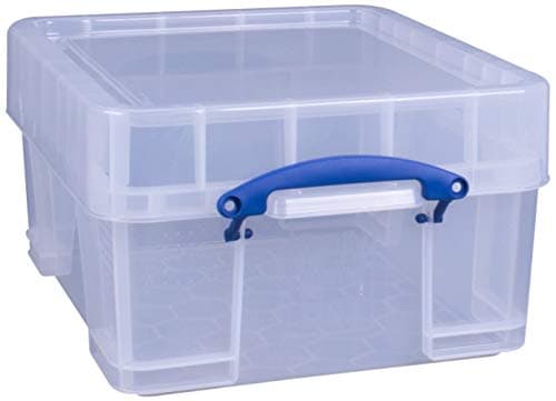 Image of 3 x Really Useful Box, 18 litres, XL, 480 mm x 390 mm x 230 mm, transparent