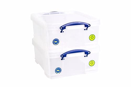 Image of Really Useful Storage Boxes, Re-Stackable 18 Litre Storage Boxes (2 Boxes)