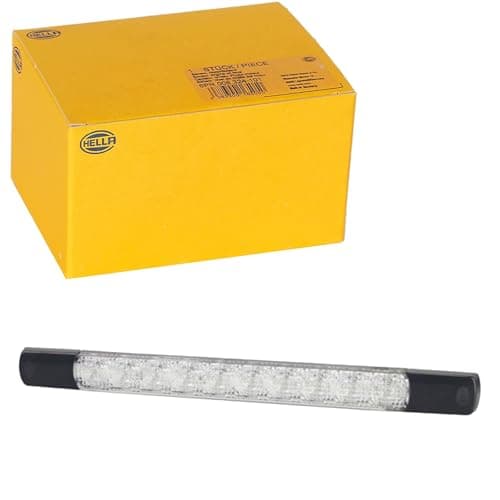 Image of HELLA 2DA 980 887-311 Auxiliary Stop Light - Strip Lamp - LED - 12V - mounting - Lens Colour: transparent - LED colour: Red - Cable: 2500mm - Plug: open cable ends - Rear