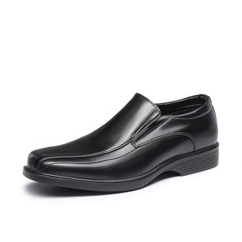 Image of Bruno Marc Men's Dress Shoes Leather Lined Formal Oxfords Business Men Slip-on Loafer,Size 9,Black,CAMBRIDGE-05