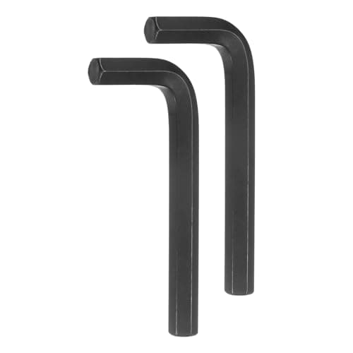 Image of sourcing map 2pcs Hex Key Wrench 1/2" L-Shape Hexagon SAE Wrenches Chrome Vanadium Steel Repairing Tool for Home Repair, Black