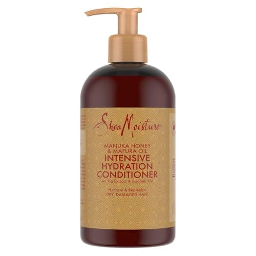 Image of SheaMoisture Intensive Hydration Conditioner with Manuka Honey & Mafura Oil - Sulphate Free Hair Conditioner with Baobab Oil & Shea Butter for Dry and Damaged Hair - 1 x 384 ml