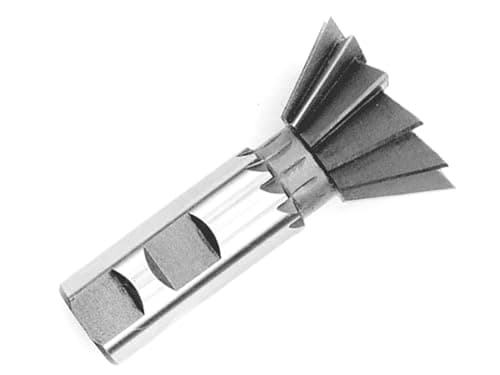 Image of Drill America DWC Series Qualtech 45 Degree Dovetail Cutter, High-Speed Steel, Weldon Shank, 1/2" Size (Pack of 1)