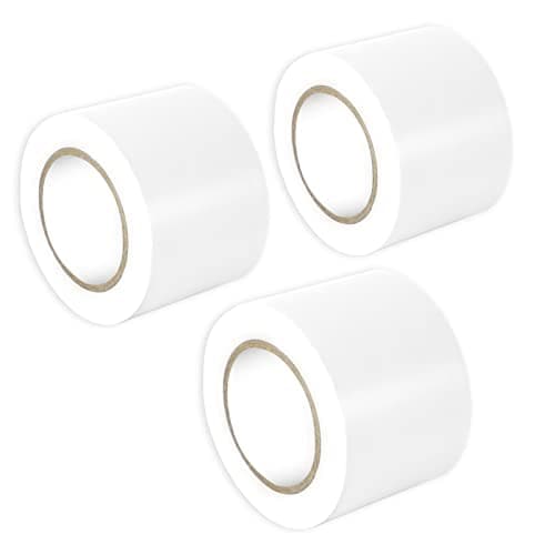 Image of Xrkuu White Electrical Tape 3 Rolls, 50mm x 15m White Insulation Tape, Waterproof PVC Electric Tape for Wire Projects, Insulating and Repair Broken Wires, DIY Projects