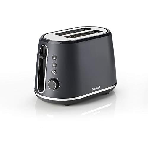 Image of Cuisinart 2 slice toaster | Extra-deep, extra-wide slots, ideal for thick bread and bagels | High lift lever | 7 browning levels plus defrost | Matching kettle available | Slate Grey