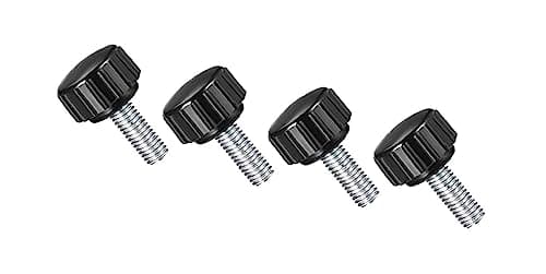 Image of MACHSWON Knurled Clamping Knobs Grip Thumb Screw on Type for Saw, Drill Press, Lathe and Routing jigs Male Thread Knurled Clamping Knobs M5 x 15mm 4pcs