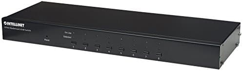 Image of Intellinet 506441 8-Port Rackmount KVM Switch, Combo USB + PS/2, On-Screen Display, Cables included